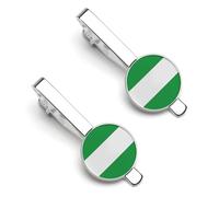 Pinzas Para Corbata Con La Bandera Nacional De La República Federal De Nigeria Para Hombre Con Bordes De Barra Para Corbatas Para Bodas Negocios Regalos