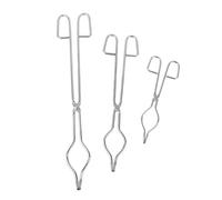 Pinzas para crisoles Pinzas de crisol acero inoxidable grado profesional, alicates fusión grafito, abrazaderas vaso cromadas(30cm)