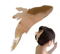 Pinzas para el cabello - 12,5 x 4,5 cm/4,9 x 1,8 pulgadas, pelo de w Cli P | Clips de garra Ha Ir de acetato de celulosa para mujeres y niñas, elegantes para fiestas, citas, reuniones, inf