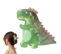 Pinzas para el cabello antideslizantes en forma de dinosaurio, pinza de pelo de acrílico en forma de dinosaurio - Divertido gancho para el cabello,Herramientas de peluquería de acrílico