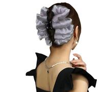 Pinzas para el cabello con arcos antideslizantes de pino para mujeres y niñas, pinza de mandíbula fuerte para cabello grueso/fino