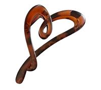 Pinzas Para El Cabello Con Forma De Corazón: Pinza Con Forma De Corazón, Pinza Para El Cabello Mate Antideslizante | Clips De Sujeción Fuerte Con Estampado De Leopardo, Clips Huecos De Agarre De Amor,