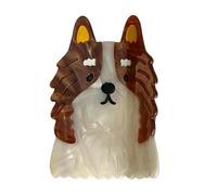 Pinzas para el cabello de acetato para mujer, pinza de garras de perro | Pinza de pelo con forma de perro de alta sujeción | Pinza para el pelo de dibujos animados para mujer, garra para el hogar