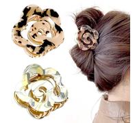 Pinzas para el cabello de acetato, pinzas para el pelo de flores, pinzas para el cabello de sujeción fuerte, accesorios para el cabello para mujer, pinzas para el pelo de rosa, accesorios para el