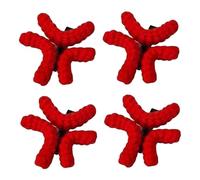 Pinzas para el cabello de anime Angry 4 piezas Lindas pinzas para el cabello rojas enojadas de felpa Horquillas antideslizantes Accesorios Kawaii para mujeres y niñas Anime, rojo, lindo, horquillas