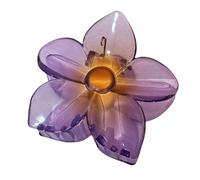 Pinzas para el cabello de flores para mujer, grandes pinzas para flores | Horquilla transparente en forma de flor de vacaciones frente al mar | Peinado de pinza de pelo tropical de playa para acceso