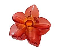 Pinzas para el cabello de flores para mujeres, grandes pinzas para flores,Horquilla transparente en forma de flor de vacaciones frente al mar | Pinza para el cabello para el peinado de vacaciones