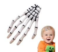Pinzas para el cabello de hueso de mano esqueleto,Pinzas para el cabello de terror,Accesorios para góticos - Accesorios para para niñas con forma de globo ocular, garra del Punk