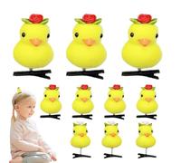 Pinzas para el cabello de pato amarillo - Pinza para el pelo amarillo, Pinzas lindas para el pelo de pato | Pinza para el pelo de pato, conjunto de horquillas de peluche, cubierta de animal de pato