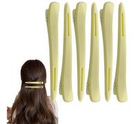 Pinzas para el cabello de pico de pato, pinzas para el cabello, clips de corte de pelo de colores, 6 pinzas para el cabello grueso, accesorios de peluquería portátiles para presagio, niñas