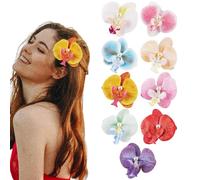 Pinzas para el cabello florales, pinzas para el pelo | 9x garras de pelo a s artificiales, antideslizante Elegant Floral Barrettes Holiday Styling Accesorios para las mujeres Uso diario