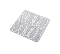 Pinzas para el cabello, joyería de resina de silicona, molde de pinza de pelo de silicona, moldes de resina, abrazaderas de clip, moldes de joyería