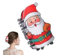 Pinzas para el cabello navideñas,Pinzas para el cabello de Papá Noel | Clips de garra de Papá Noel | Clips lindos de la garra de la horquilla del pelo grueso de los árboles de Navidad para el pelo fin