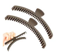 Pinzas para el cabello, pinzas de garra para cabello largo, 2 paquetes de pinzas para el cabello para mujer, pinzas pequeñas portátiles, horquillas de plátano no antideslizantes, barras grandes
