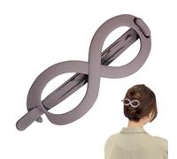 Pinzas para el cabello torcidas para cabello fino, pinzas planas de cocodrilo para mujeres | Pinzas para el cabello tipo plátano Pinzas para la mandíbula - Clip de garra de cola de caballo alta con ag