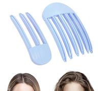 Pinzas para el cabello voluminizadoras, 2 pinzas de volumen para cabello para flequillo esponjoso, herramienta fácil de volumen de corona alta para mujeres, clips de elevación de raíces de cabello sin