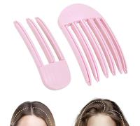 Pinzas para el cabello voluminizadoras, 2 pinzas de volumen para cabello para flequillo esponjoso, herramienta de volumen de corona alta fácil para mujeres, clips de elevación de raíces de cabello sin