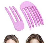 Pinzas para el cabello voluminizadoras, 2 pinzas de volumen para cabello para flequillo esponjoso, herramienta de volumen de corona alta fácil para mujeres, clips de elevación de raíces de cabello sin