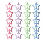 Pinzas para el con estrella - broches de metal elegantes, accesorios antideslizantes | Juego de 20 pinzas para el cabello estrellas coloridas, perfectas para niñas, peinados lindos y looks