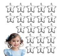 Pinzas para el con estrellas pequeñas, elegantes y coloridas con forma de estrella, 20 pinzas para el con estrellas coloridas, accesorios antideslizantes para el cabello para niñas, pinzas