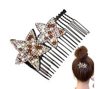 Pinzas para el de estrella,Peine fijador de acabado de cabello en forma de estrella | Accesorios para el cabello de estrella para mujer, horquilla de pentagrama, peines decorativos para