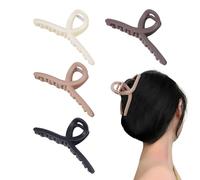 Pinzas para el pelo,4 Uds Mate Pinzas Accesorios | Clip De Pelo Largo | Para Niñas Mujeres Trabajo Diario Vivir Tráfico Reunión Ocasiones Festivas