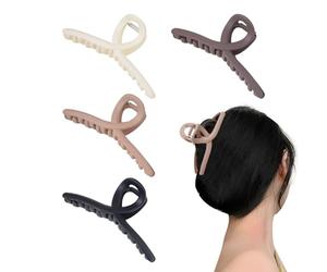 Pinzas para el pelo,4 Uds Mate Pinzas Accesorios | Clip De Pelo Largo | Para Niñas Mujeres Trabajo Diario Vivir Tráfico Reunión Ocasiones Festivas