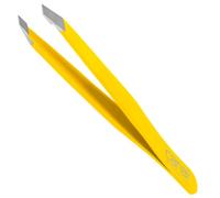 Pinzas para el pelo, anguladas, satinadas, acero inoxidable, 9 cm Amarillo