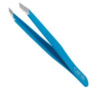 Pinzas para el pelo, anguladas, satinadas, acero inoxidable, 9 cm Azul