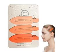 Pinzas para el pelo, bonitas pinzas para el pelo con pico de pato | 3 piezas pinzas para el cabello sin doblado y peinado seccionamiento para salón de peinado peluquería flequillo Bseid