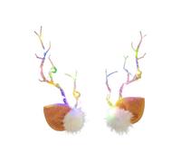 Pinzas para el Pelo con Cuernos de para Mujeres Tocados Navideños