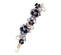 Pinzas para el pelo con de flor, pequeñas pinzas para el pelo con diamantes de imitación para mujeres y niñas, accesorios para el pelo, accesorios para viajar, salir a bailar