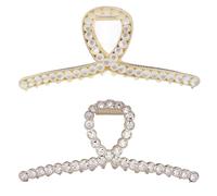 Pinzas para el pelo con diamantes de imitación, pinza de metal dorado ópalo vintage para mujer, pinza antideslizante para cabello largo y grueso, accesorios de fiesta de boda, elegantes pasadores de