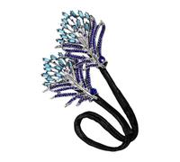 Pinzas para el pelo con diamantes de imitación, pinzas para el pelo con diseño de flor francesa, para hacer moños franceses, moldeadores de moños largos con diamantes de imitación para el hogar,