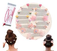 Pinzas para el pelo con estrella invisible, en forma de U, juego de peines fijadores para el cabello invisibles, pinzas para el pelo invisibles y elásticas, bonito soporte invisible para el cabello