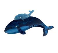 Pinzas para el pelo con forma de ballena delicada, pinza para el pelo, pinza para el pelo, diseño de animales marinos, para coleta