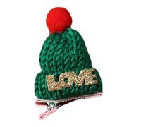 Pinzas para el pelo con gorro de Navidad, pasadores navideños para mujer, Pinza para el pelo de punto Pinzas para el pelo divertidas, Clips para el cabello navideños, Barrettes para el cabello con som