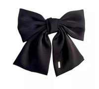 Pinzas para el pelo con lazo para mujer, color negro, para fiesta de cumpleaños