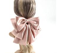 Pinzas para el Pelo con Lazo Pinzas for el pelo con lazo de satén, pinzas for cola de caballo con temperamento for el cabello, pinzas de resorte