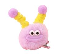 Pinzas para el pelo con pompones de felpa peludos con diseños divertidos de dibujos animados para mujeres y niñas, accesorios de celebración de fiesta