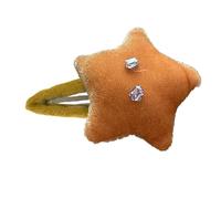 Pinzas para el pelo de estrella para niñas, lazos de terciopelo vintage pequeños para el pelo, pasadores para el pelo con diamantes de imitación