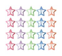 Pinzas para el pelo de estrellas de metal,pinzas para el pelo pequeñas estrellas,Pinza de pelo colorida estrella | Pinzas lindas para el pelo BB, 20X horquillas de metal estrellas para mujer,