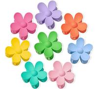 Pinzas para el pelo de flores, 8 unidades, clips de garra grandes, clips de pelo grandes para mujeres, niñas, pelo grueso, pinzas para el pelo grande, pinzas para el pelo mate, no deslizantes,