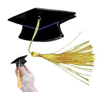 Pinzas para el pelo de graduación - Hecho de material PP, peso 50 g o 100 g, tamaño 6 x 6 x 3,5 cm, diseño de sombrero de graduación | Accesorio para el pelo para sesiones fotográficas para