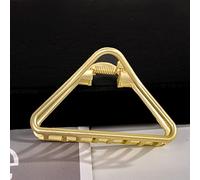 Pinzas Para El Pelo De Metal Dorado Mate Punk Para La Cabeza De Las Mujeres Pinzas Geométricas De La Mandíbula Del Cangrejo Del Corazón De La Mariposa Para Accesorios Gruesos Para El Cabello