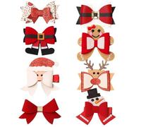 Pinzas para el pelo de Navidad,Juego festivo,Pinzas para el pelo de Navidad | Para Viaje, Trabajo, Playa Cena Escuela Envoltura Exterior Casa Hombres Mujeres