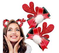 Pinzas para el pelo de Navidad, orejas lindas de Navidad, accesorios de disfraz de ciervo, para uso en fiestas alegres, celebraciones, tradiciones familiares, placer de vacaciones, así como para