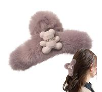 Pinzas para el pelo de peluche, horquillas para el pelo de peluche, pinzas para el pelo de oso de peluche para amigos, regalo de cumpleaños, mujeres, familia
