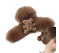 Pinzas para el pelo de peluche | Horquillas para mascotas - Grandes pinzas para portátiles, pasador de captura de osos de peluche para mujeres y niñas, regalo de cumpleaños