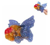 Pinzas para el pelo de pez dorado coloridas para mujer, lindas pinzas de pelo de pez de dibujos animados para mujer, cabello rizado fino, grueso, antideslizante, fuerte sujeción, pinzas para el pelo,